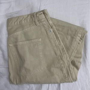 NWOT Uniqlo x JW Anderson Slim Straight Jeans Beige